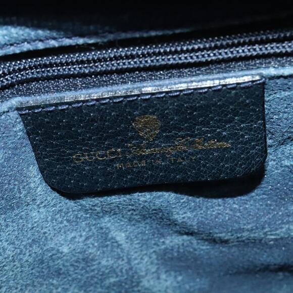 GUCCI GG Supreme Sherry Line Shoulder Bag Pvc Navy Gold 41 02 013 - Picture 15 of 16